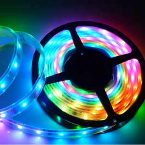 Sihirli renk WS2811 DC5V IC SPI ile LED şerit her LED adresli kontrolörleri DC5V yüksek kaliteli üretim RGB dijital dim - Product Image 1