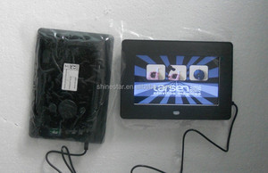 Sensor de movimiento IR 10,1 pulgadas LCD anuncios Video loop player marco pantalla