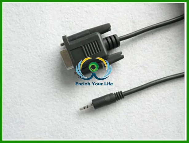 Cabo de áudio rs232 db9 pin f para 3.5mm, cabo de áudio estéreo digital