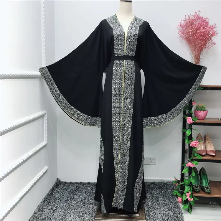 Kaftan Abaya Dubai, Pekerjaan Batu Berkilau untuk Lebaran