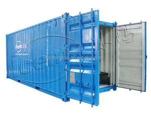 Contenedor de 10t/24h, máquina móvil para hacer hielo, para Fábrica de hielo