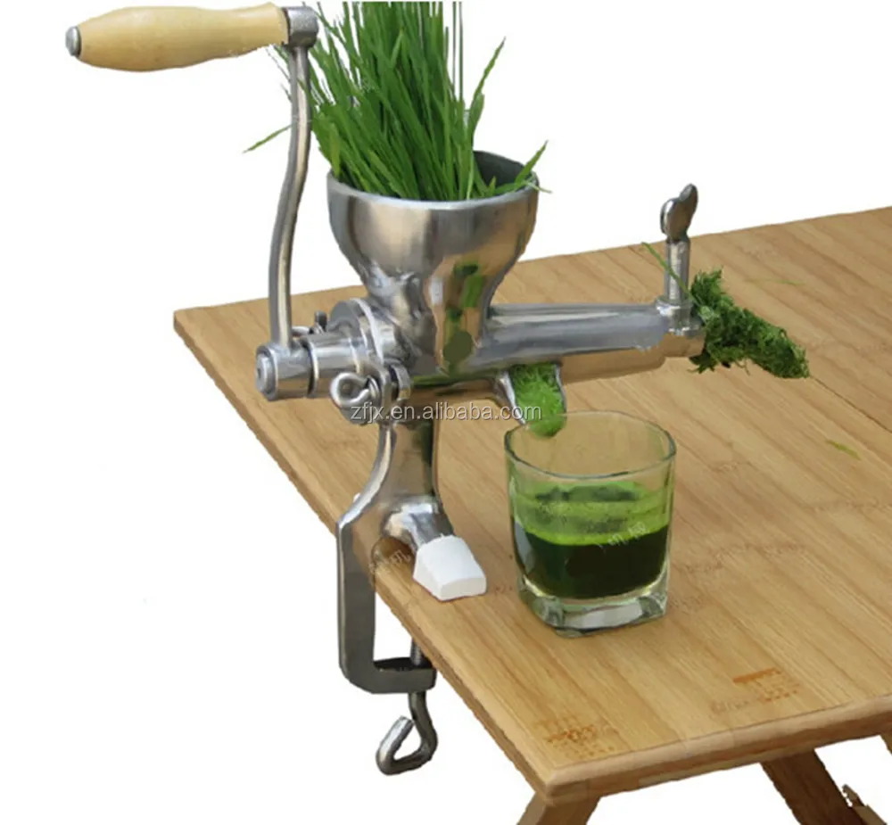 Thuisgebruik manual biologische groene tarwegras juicer