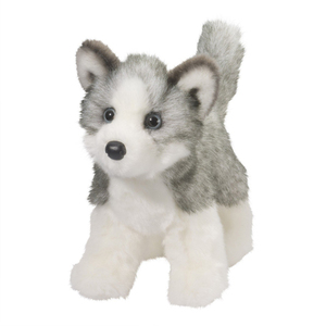 2019โปรโมชั่นที่สมจริงสดใสตุ๊กตา Plush Husky