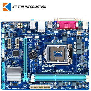 GIGABYTE Intel H61M-DS2 usato scheda madre con Intel LGA1155 <span class=keywords><strong>Socket</strong></span> Intel H61 mATX scheda madre (GA-H61M-DS2)