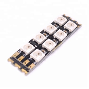 แผงไฟ LED WS2812จำนวน4ชิ้น,โมดูลรางไฟ LED สำหรับโดรนโดรน RC FPV อะไหล่แบบหลายใบพัด - Product Image 3