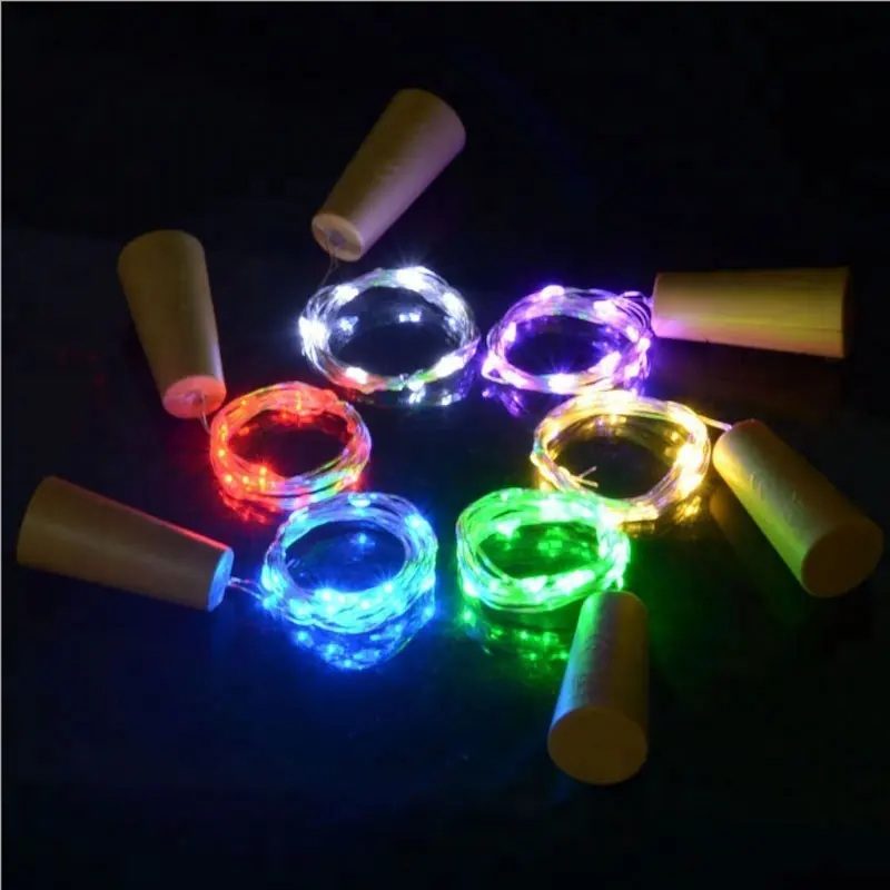 2M LED Ghirlanda Filo di Rame Corker Luci Leggiadramente Della Stringa per il Vetro Bottiglia Del Mestiere Nuovo Anno/regalo di Natale/San Valentino decorazione di cerimonia nuziale