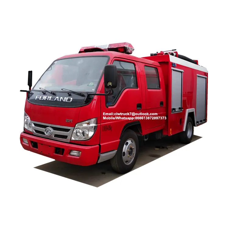 Foton Forland 4*2 small fire fighting truck 3000 liter fire truck for sale