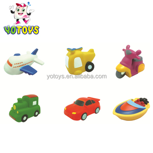באיכות גבוהה רך PVC רכב צעצועי מגוון תרסיס מים קטן רכב וסירה צעצוע