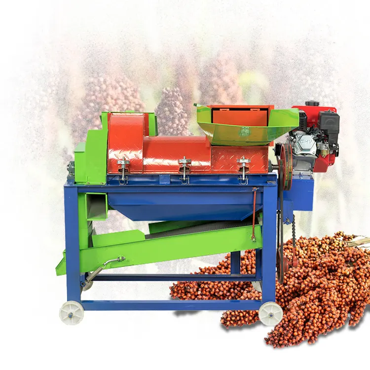 mini multifunctional maize grain sheller and thresher machine