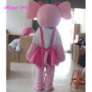 热卖大象服装花式连衣裙现实乳胶吉祥物动物服装为成人 - Product Image 3