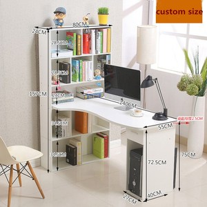 工厂供应便宜的电脑桌和椅子价格与货架 - Product Image 4