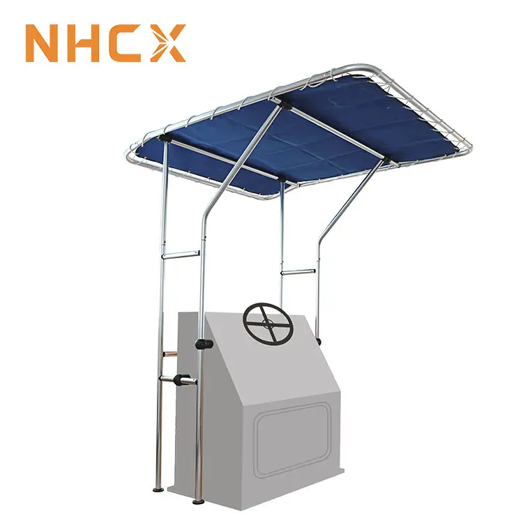NHCX Large boat tent UV-protection Tower Bimini Top boat t top Center Console Boat T-top