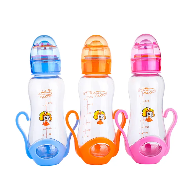 ALGO Lebensmittel qualität bpa kostenlos Baby Nippel flasche 280ml Plastik Baby flasche