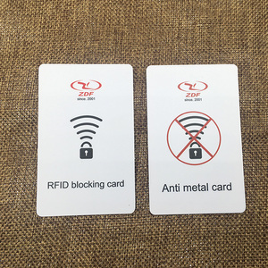 人気の販売カスタマイズ印刷防水Pvc RFID銀行ブロッキングカード/スキミングブロッカーQRコード/番号1.0-1.5mm - Product Image 6