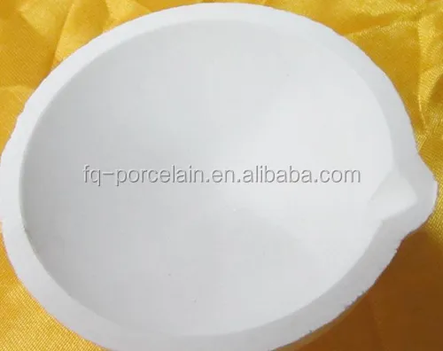 Oro fundición de plato de cerámica de arcilla de sílice fundida cuenca plato crisol para joyas y oro de fundición