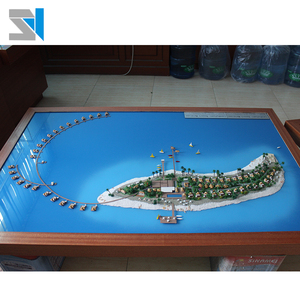 为马尔代夫度假村制作的微型建筑模型 3d 生动的建筑模型 - Product Image 1