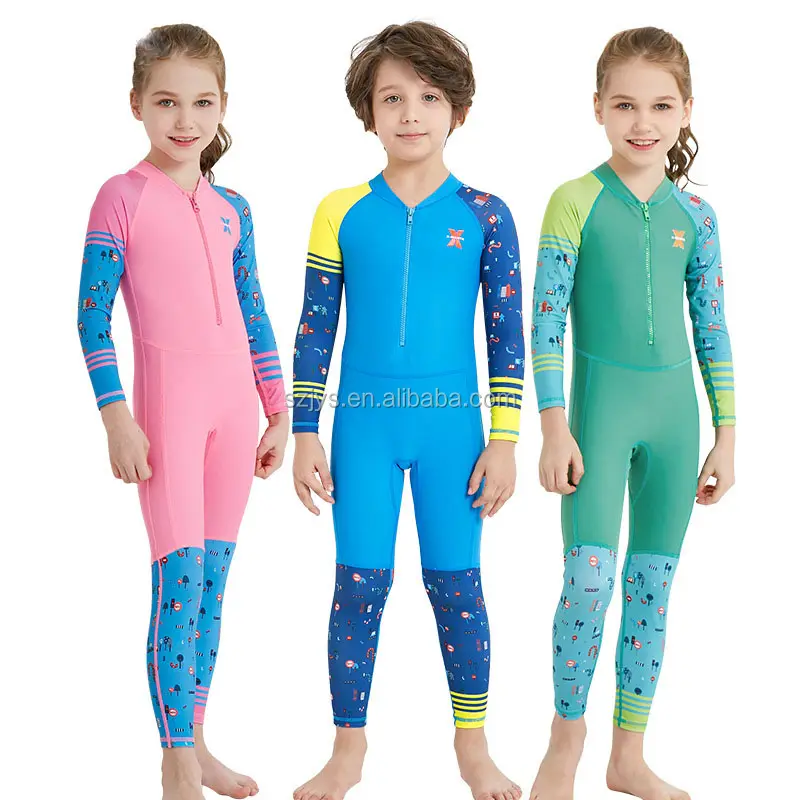 Molhão de corpo inteiro para crianças, novo design, mais barato, trajes de água, mergulho