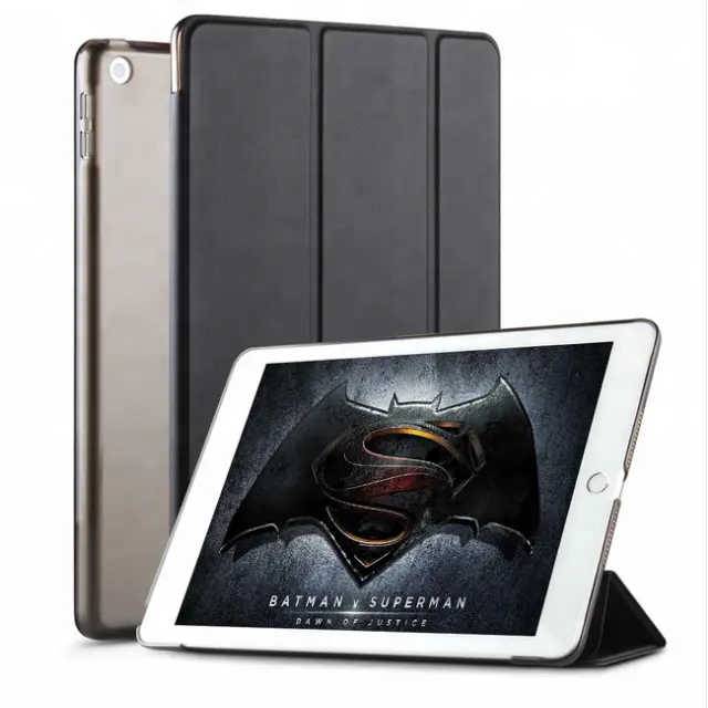 Sarung Tablet Tidur Bangun Pintar, untuk Apple iPad Pro Air Mini 2/3 Generasi Ke-6 Ke-7 Flip Berdiri Kulit PU Ramping