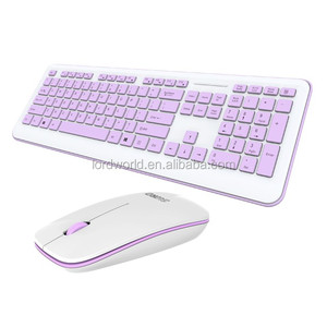 Último inalámbrico 2,4G púrpura Usb Nano Mini teclado ratón para Ios Android Windows Phone RGB Teclado mecánico porque móvil - Product Image 1
