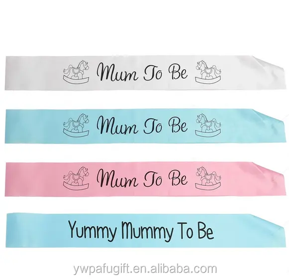 baby shower party multicolor mum to be sash