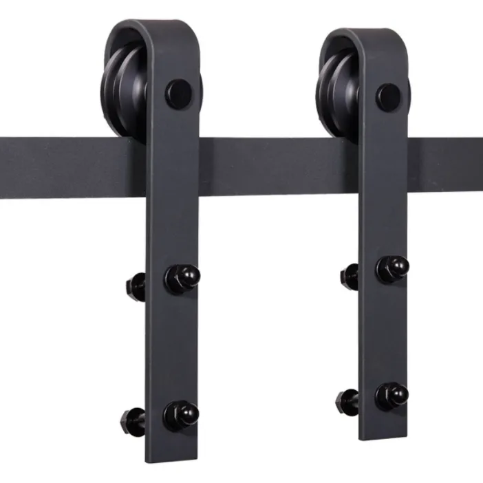 Heavy Duty Robusto Scorrevole Barn Door Hardware Kit, Singola Guida, Super Senza Problemi e In Silenzio, semplice e facile da Installare, Misura 42-48