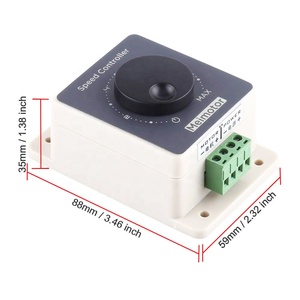 DC Regolatore di Velocità del Motore 10-60 v 20A di Larghezza di Impulso Modulatore PWM Regolatore di Velocità Impermeabile Shell Regolatore di Velocità del Motore PWM - Product Image 6
