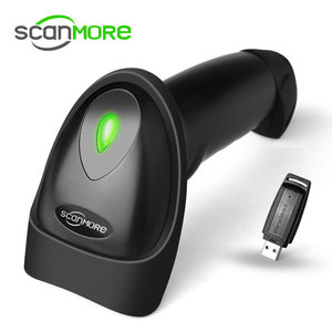 Escáner de código de barras láser 2D de Stock con escáner de código de barras con cable Usb con soporte lector de código de barras automático QR escáner de código de barras de mano - Product Image 1