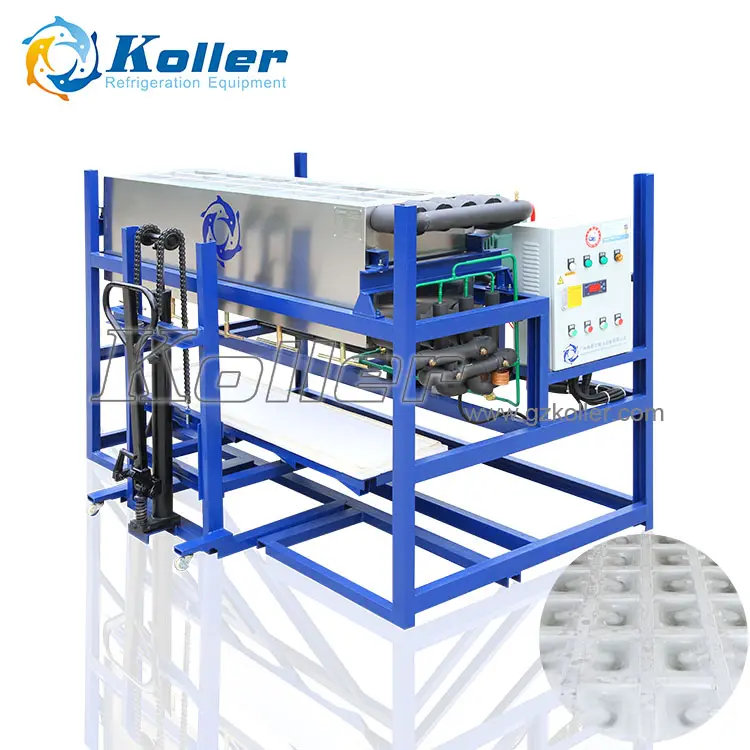 Koller-máquina de bloques de hielo evaporados directamente, fabricante de China, Aliexpress, nueva tecnología