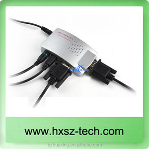 Alta resolución de VGA a RCA interruptor convertidor Vga a AV para PC a TV