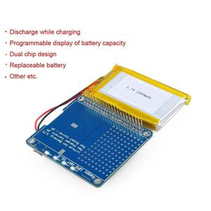 USV HAT mit Batterie für Raspberry Pi 3 Modell B / 2B / B | Batterie adapter | Stromquelle Pi 3