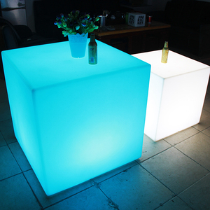 43cm özel logo düğün ziyafet parti dekorasyon led oturan küp oturma için satış - Product Image 3