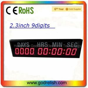 высокое 2.3" 10 цифровой красный <span class=keywords><strong>7</strong></span>-сегментный светодиодный таймер обратного отсчета