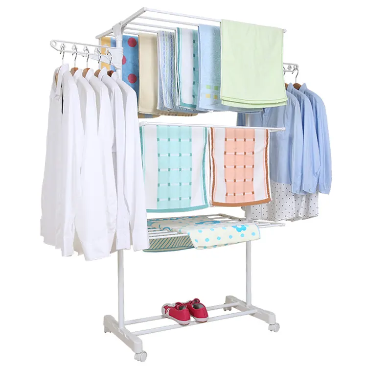 3 tier hängen tuch wäscheständer platzsparende kleider hängen stehen