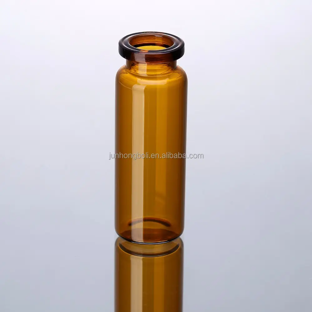 Pharmaceutical sterile glass ampoule amber vial with flip off cap for ampoule injection