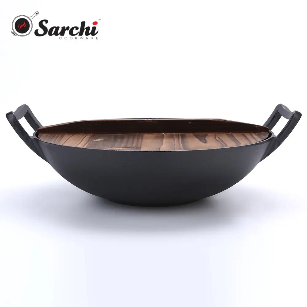 Chine grande taille sauté poêle cuisine poêle fonte wok