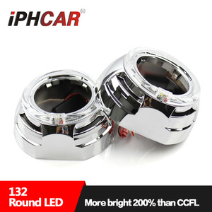 High Brightness IPHCAR <strong>3</strong> Inch Mask for Projector Lens 100mm White/Blue/<strong>Red</strong> DRL Ring Shroud <strong>LED</strong> Angel Eye Mask - Product Image 2