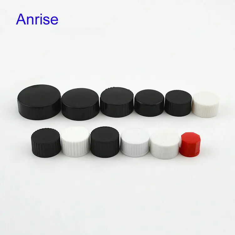 18/410 20/410 22mm 24mm 28mm Size PolyCone Lined Black Phenolic Caps For Essential Oil Bottles