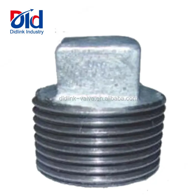 Pipe Fitting Steel Supplier Hose Joint And Line Plumbing Reducer Tee Galvanized Malleable Iron Plug