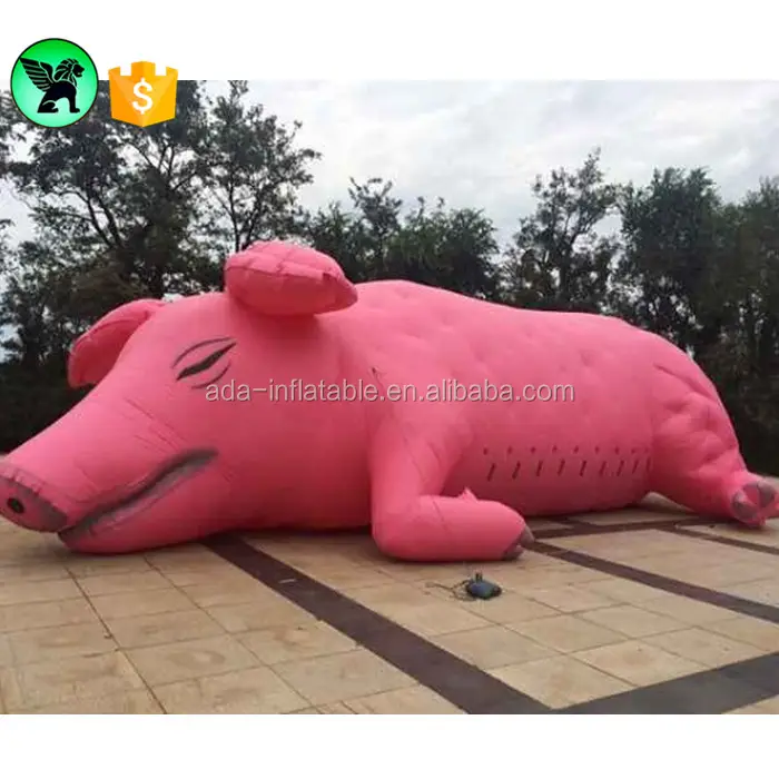 Cerdo gigante inflable para publicidad, modelo A2113 de cerdito gigante, 10m