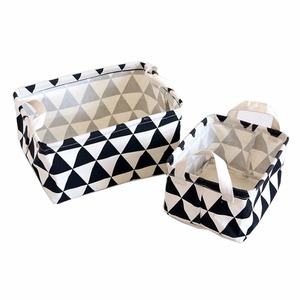 Vải Nhỏ Vải Cube Có Thể Gập Lại Tổ Chức Lưu Trữ Giỏ Với Xử Lý Lưu Trữ Hộp - Product Image 1