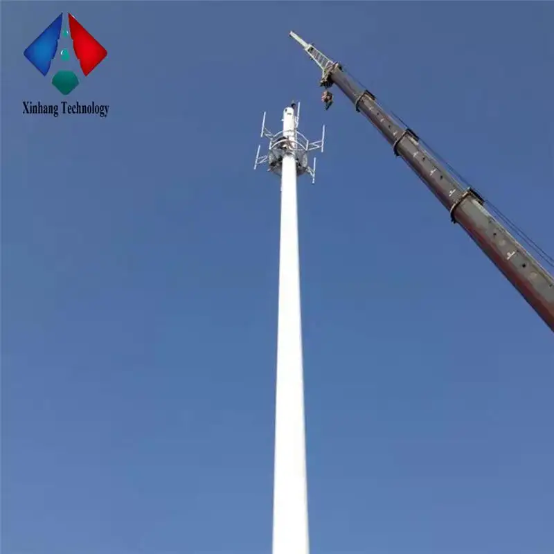 40m Mast hochwertige verzinkte 4g Wifi Stahl Kommunikation smast mit Antenne Fabrik preis 30 Meter Turm Monopol