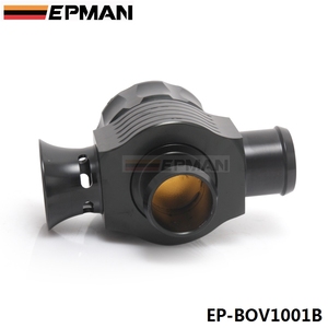 EPMAN 25มม. Universal Dual Port Blow Off Valve (สีดำ) Diverter Valve วาล์วถ่ายโอนข้อมูลสำหรับ SAAB 9-3และ9-5 Turbos EP-BOV1001B - Product Image 4
