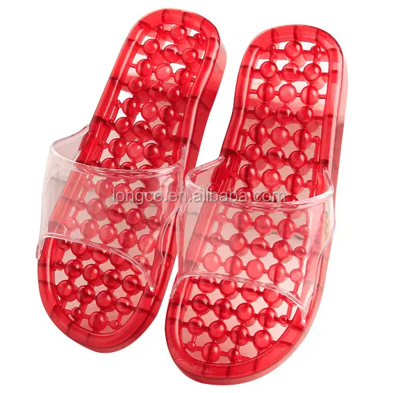 Señora de las mujeres zapatillas de baño ducha zapatos de interior Anti-Slip sandalias de la diapositiva a casa