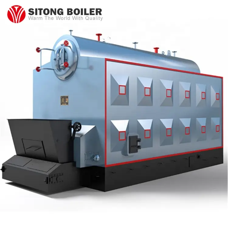 High Pressure Water Tube SZL 10 Tons Steam Boiler For Industrial Brewery