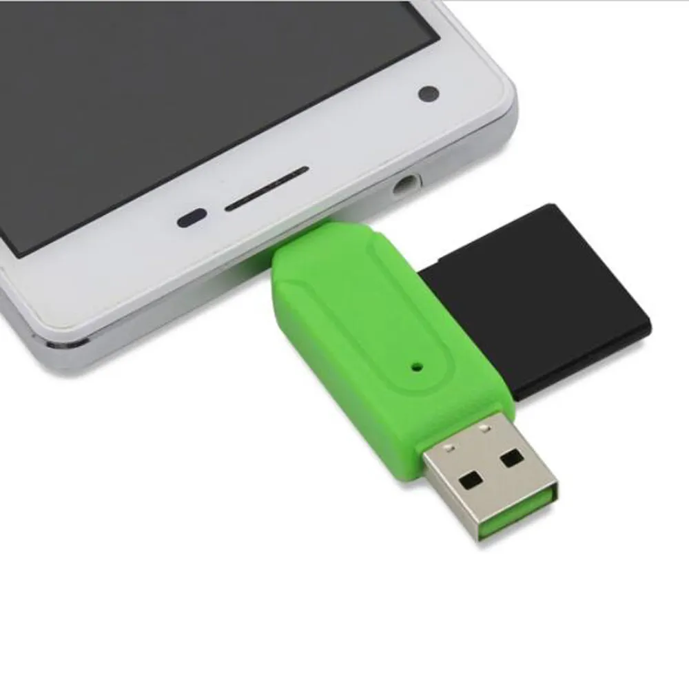 Универсальный Micro USB OTG кардридер для мобильного телефона ПК OTG TF SD кардридер