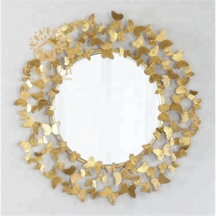 Moderna 3D sticker per la casa di design decorativo del metallo della farfalla specchio a parete hotel bagno decorazione