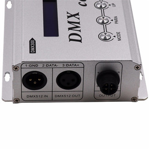 De alta tensión 110V 120V RGB LED de tira de neón DMX decodificador controlador de luz nos enchufe 3CH X 2A 660W para DC100-240V iluminación LED - Product Image 3