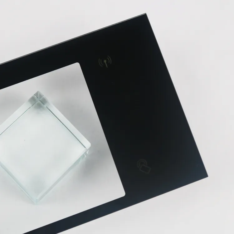 Черная Керамическая шелкография резка закаленное электронное стекло на заказ