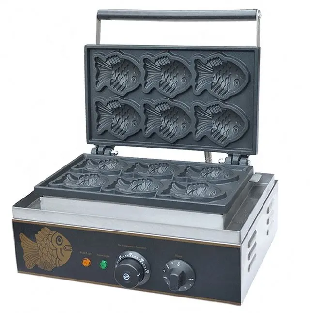 Machine à gâteaux Taiyaki en forme de poisson, équipement pour la fabrication de pâtisseries, de flocons Taiyaki, 1 pièce, prix d'usine