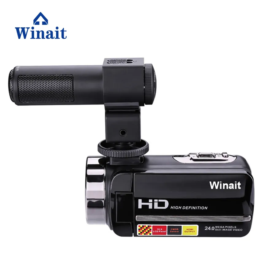 Melhor câmera de visão noturna China full hd 1080p câmera de vídeo digital profissional 24mp 16x zoom 3 ''tela sensível ao toque câmera de vídeo